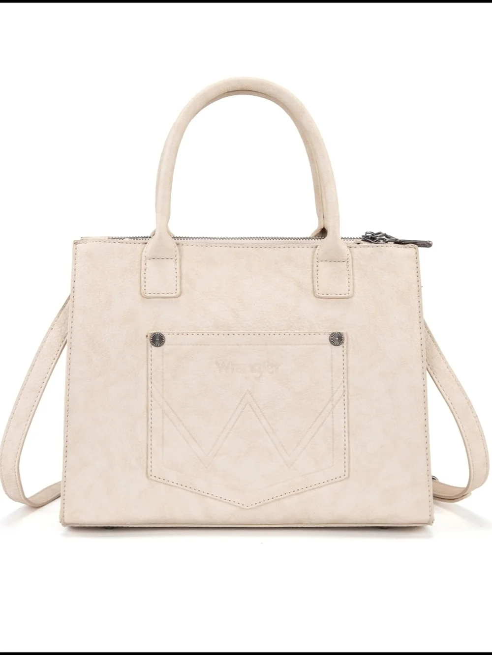 Wrangler Cream Fringe Satchel Bag